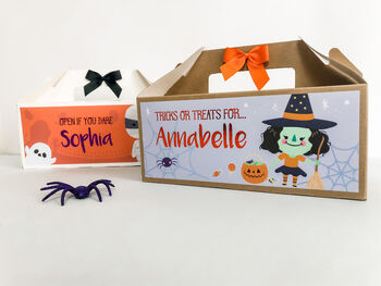Personalised Halloween Trick Or Treat Box, 6 of 8