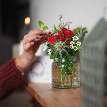 Fresh Flower Christmas Posy And Card, 6 of 6