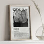 Personalised Sister Print, Gift For Sister, thumbnail 5 of 6