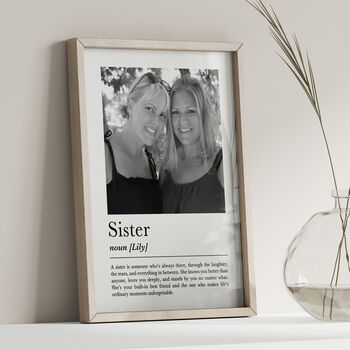 Personalised Sister Print, Gift For Sister, 5 of 6