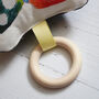 Personalised Kid's Drawing Baby Rattle Teether, thumbnail 2 of 6