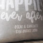 Happily Ever After Newlywed Couples Cushion, thumbnail 3 of 3