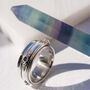 Rajalita Love Emerald Silver Spinning Ring, thumbnail 1 of 12