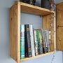 Wide Reclaimed Wooden Book Shelf, thumbnail 2 of 4