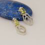 Sterling Silver Peridot Earrings, thumbnail 2 of 7