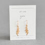 Let Love Grow Sterling Silver Leaf Drop Earrings, thumbnail 12 of 12
