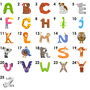 Alphabet Animal Cupboard Door Knobs. Cabinet Knobs For Childrens Bedrooms Furniture Baby Nursery Wardrobes And Playroom Initial Letters, thumbnail 2 of 9