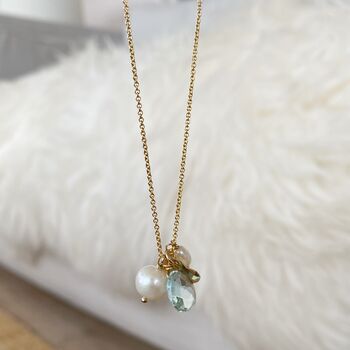 Gemstone Charm Necklace, 4 of 11