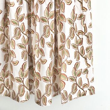 Linen Printed Midi Skirt, Painting Print Skirt, 4 of 6