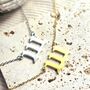 111 Angel Numbers Necklace In Stainless Steel With Adjustable Chain, thumbnail 3 of 7