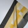 Combed Stripe Tea Towel Yellow / Black, thumbnail 2 of 4