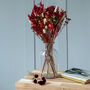 Red Rose Dried Flower Bouquet, thumbnail 2 of 2