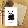 Giant Panda A6 Greetings Card, thumbnail 1 of 7