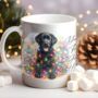 Personalised Labrador In Christmas Lights, thumbnail 12 of 12