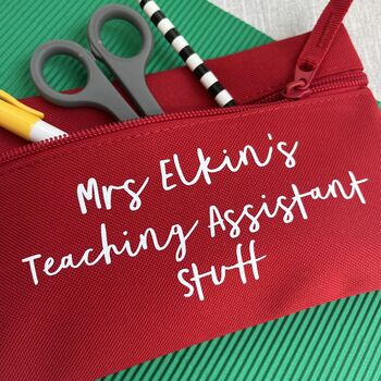 Thank You Teaching Assistant Stuff Personalised Pencil Case, 2 of 5