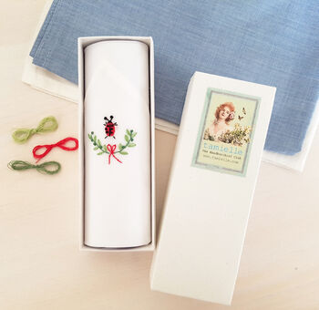 Embroidered Ladybird Woman's Handkerchief, 2 of 4