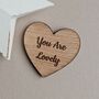 'You Are Lovely' Heart Pocket Token, thumbnail 1 of 2