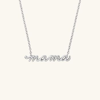 Solid Sterling Silver Mama Necklace A Timeless Gift For Mums, 2 of 4
