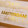 Personalised Amsterdam Foiled Print Wall Art, thumbnail 3 of 7