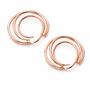 Silver Triple Hoop Illusion Earrings, thumbnail 6 of 7