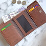 Women's Brown And Tan Genuine Leather Purse Rfid Secure, thumbnail 3 of 3
