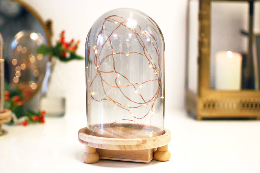 Cloche Bell Jar Lamp Hygge Fairy Lights By Made With Love Designs Cloche Bell Jar Lamp Hygge Fairy Lights