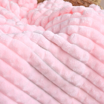 Personalised Pink Embossed Baby Blanket, 7 of 9