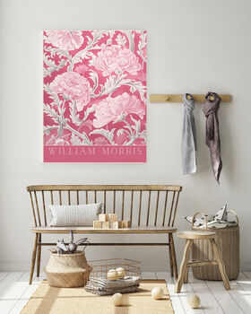 William Morris Pink Flower Art Print, 3 of 3