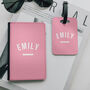 Pink Personalised Passport Cover, thumbnail 1 of 3