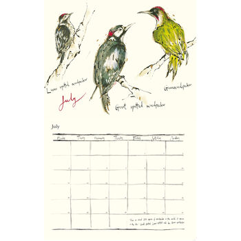 2022 Calendar Birds, Bugs And Bees, 9 of 12