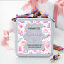 Personalised Metal Pink Bear Sweetie Square Tin, thumbnail 5 of 5