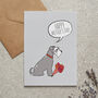Salt And Pepper Schnauzer Mother's Day Card Dog Mum Card From The Dog, thumbnail 1 of 12