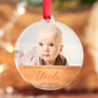 Personalised First Christmas As Uncle Bauble With Baby Photo, thumbnail 1 of 5