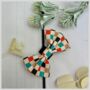 Patchwork Dog Collar Bow Tie, thumbnail 1 of 6