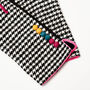 Houndstooth Gloves With A Pop Of Colour, thumbnail 3 of 5