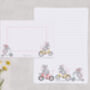 A5 Letter Writing Paper And Envelopes, Pink Mice Design, thumbnail 5 of 7