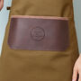 Personalised Company Branded Leather And Canvas Apron, thumbnail 2 of 3