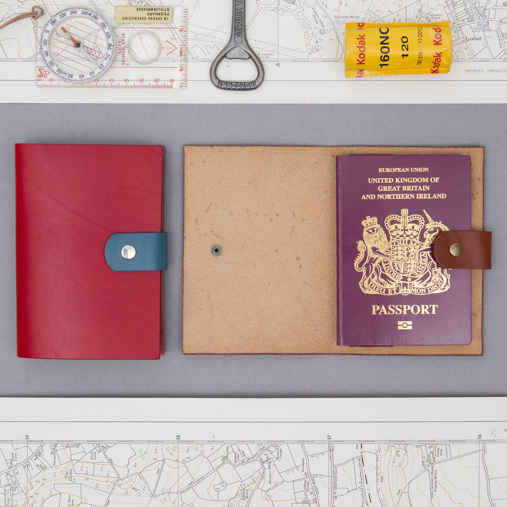 A Passport Wallet Made From Bridle Leather, 1 of 12