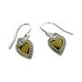 Silver And Gold Vermeil Heart Earrings, thumbnail 2 of 6