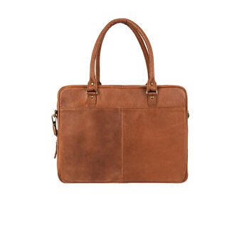 Personalised Leather Oxford Zip Up Satchel, 7 of 12