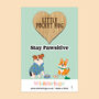 Stay Pawsitive Little Pocket Hug – Dog Design, thumbnail 1 of 3