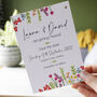 Digital Wildflower Floral Save The Dates, thumbnail 1 of 4