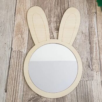 Personalised Childrens Bunny Mirror, 2 of 2