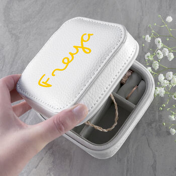 Personalised Summer Style White Jewellery Case, 2 of 12