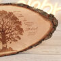 5th Wedding Anniversary Timeline Wood Slice, thumbnail 3 of 5