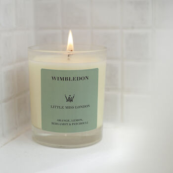 Little Miss Wimbledon Citrus Scented Candle, 3 of 4