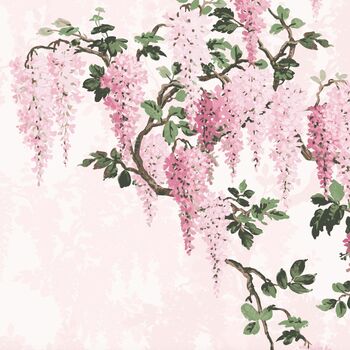 Wisteria Pink Mural, 2 of 2