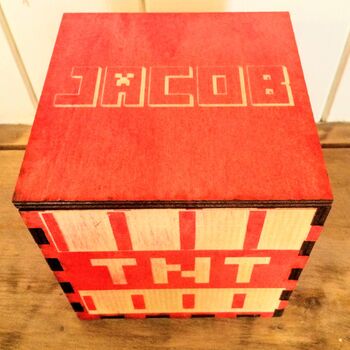 Personalised Minecraft Tnt Box, 3 of 3