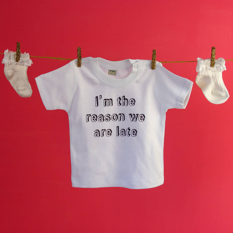 personalised slogan organic cotton baby t shirt by snapdragon ...