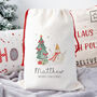 Personalised Christmas Santa Sack – Custom Present Bag For Christmas Eve Gifts, thumbnail 1 of 2